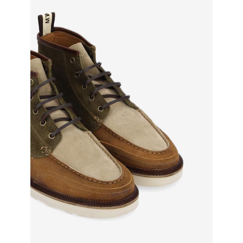 DOCK MID - OIL SUEDE - ARMY/CHESTNUT